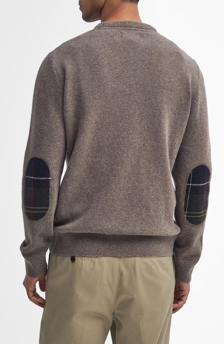 Barbour Holden Elbow Patch Wool Crewneck Sweater, Alternate, color, 