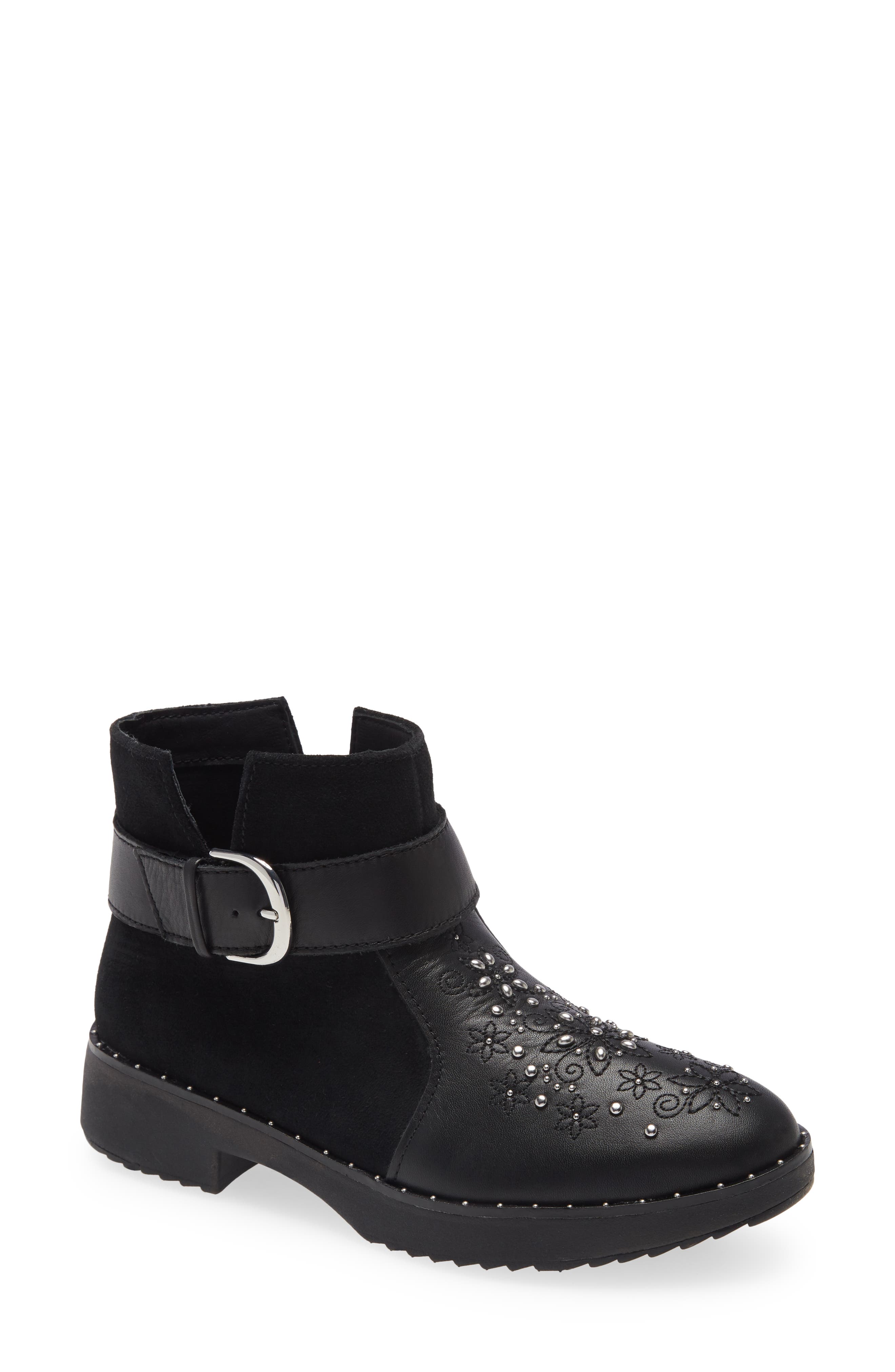 FitFlop Athena Flower Stud Ankle Boot (Women) | Nordstromrack