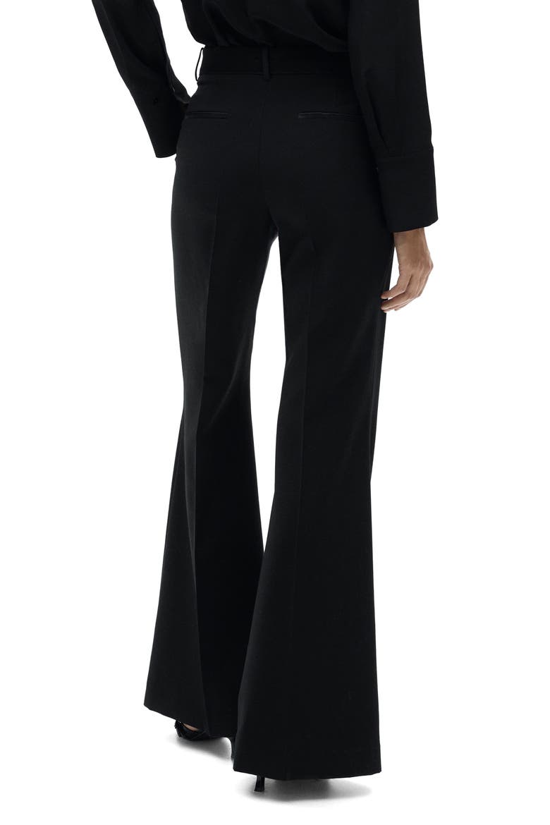 Suit Pants with Satin Waistband, Alternate, color, BLACK