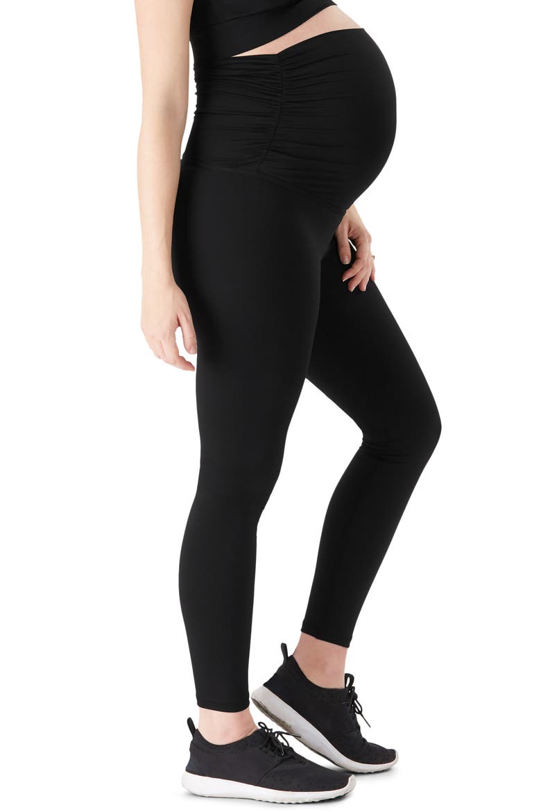 ActiveSupport® Essential Maternity Leggings, Alternate, color, BLACK