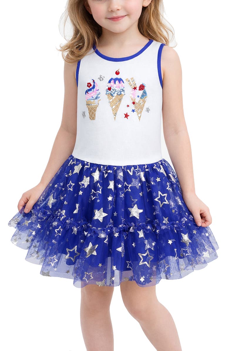 Zunie Kids' Sequin Ice Cream Tutu Dress, Alternate, color, 