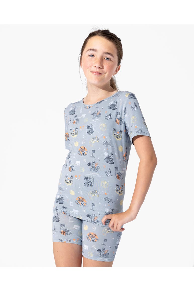Minecraft Time to Mine Kids 2-Piece Short Sleeve & Shorts Pajama Set, Alternate, color, Minecraft: Time to Mine