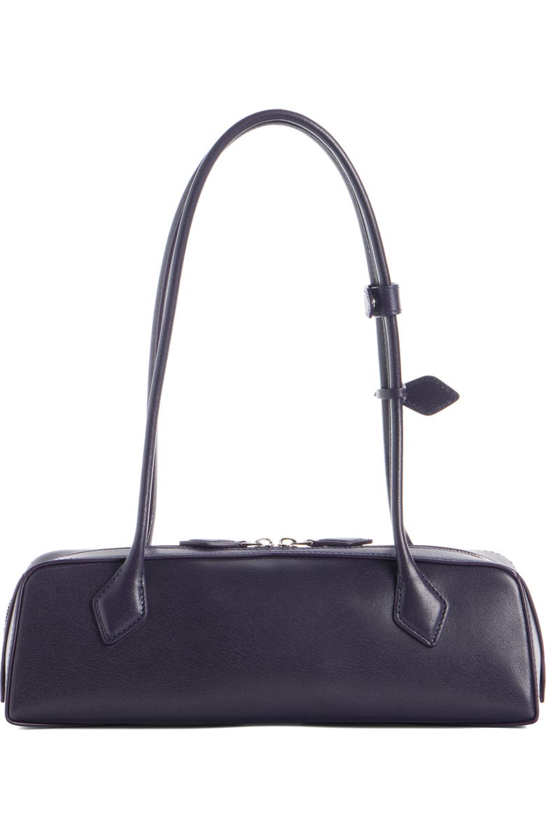 Alaïa Le Teckel Medium Shoulder Bag, Alternate, color, Aubergine