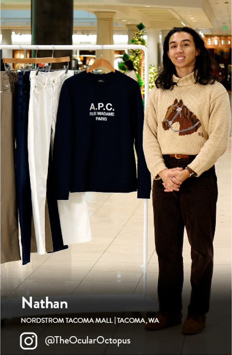 Rufus Organic Cotton Crewneck Sweatshirt, sales video thumbnail