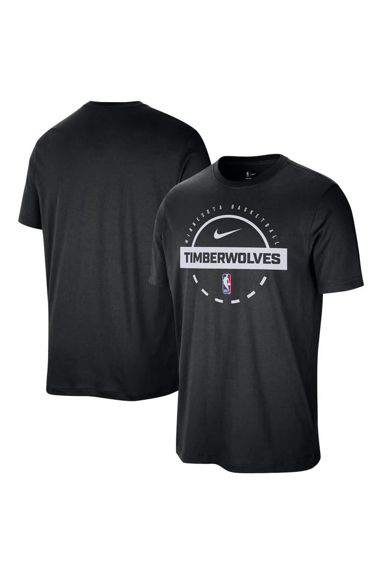 Men's Nike  Black Minnesota Timberwolves Authentic Practice T-Shirt, Main, color, Black