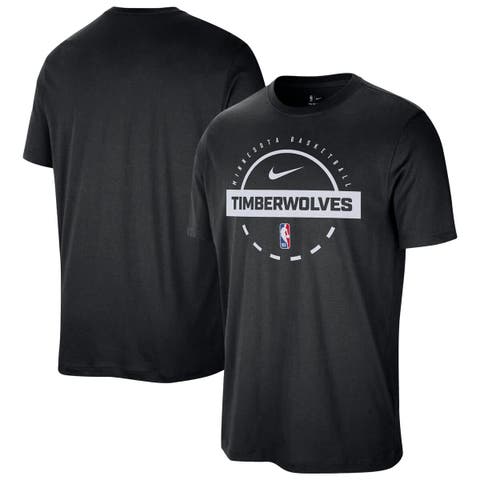 Men's Nike  Black Minnesota Timberwolves Authentic Practice T-Shirt