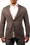Maceoo Gingham Unconstructed Knit Blazer