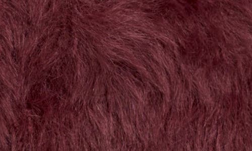 Wayf Kat Fuzzy Cardigan In Burgundy