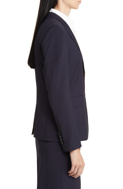 Hugo Boss Juleah Virgin Wool Blazer In Sky Captain