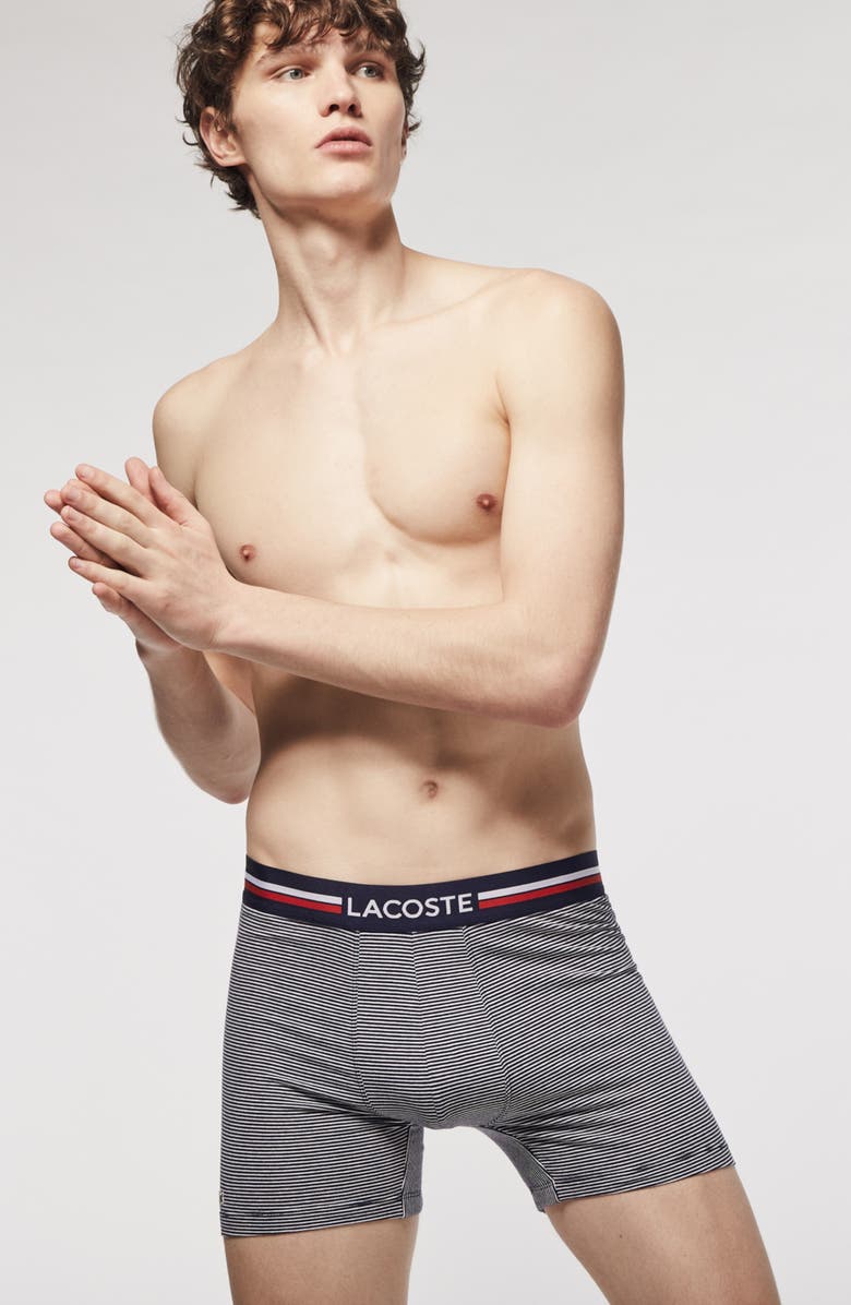 Lacoste Assorted 3-Pack Iconic Boxer Briefs, Alternate, color,