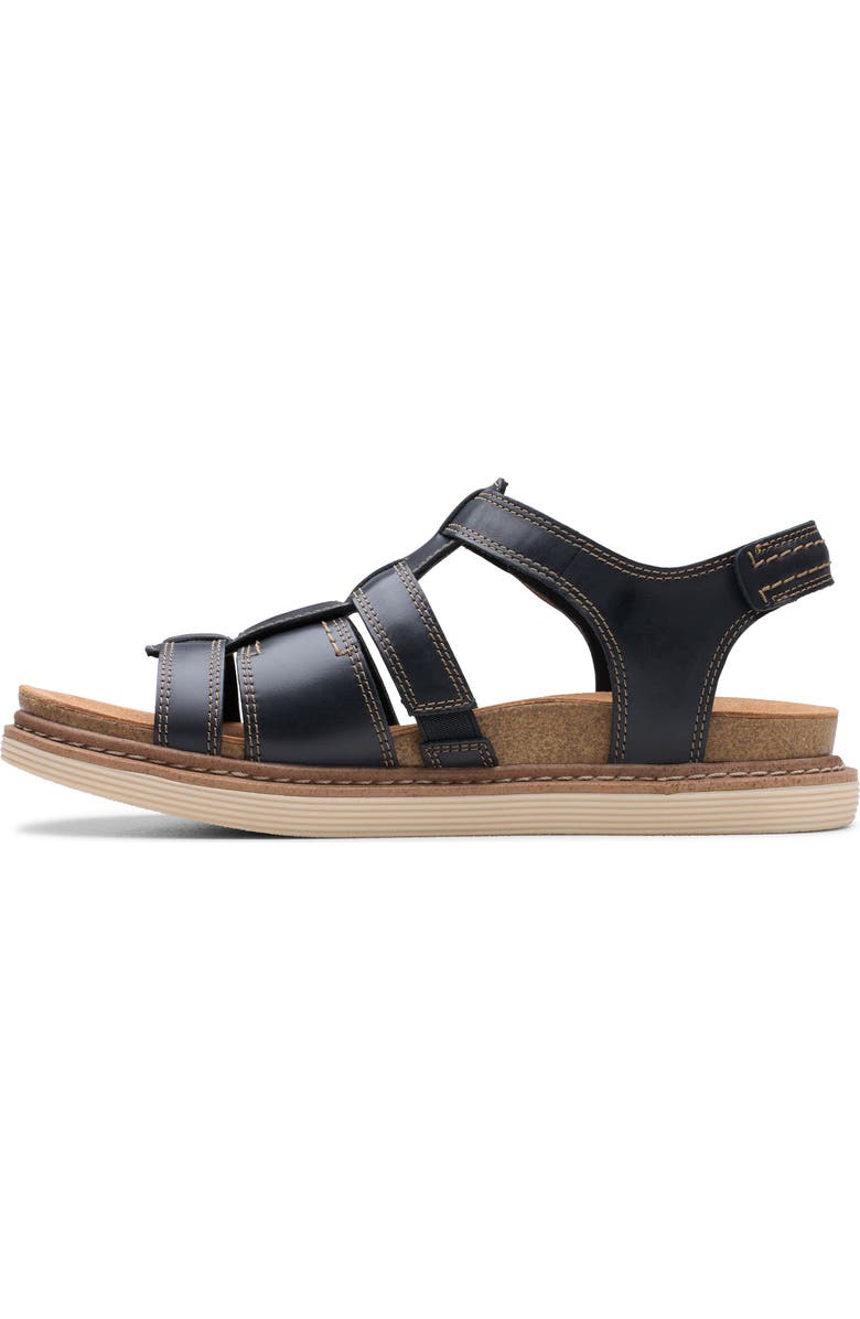 Clarks<sup>®</sup> Arwell Sun Cage Sandal, Alternate, color, Black Leather