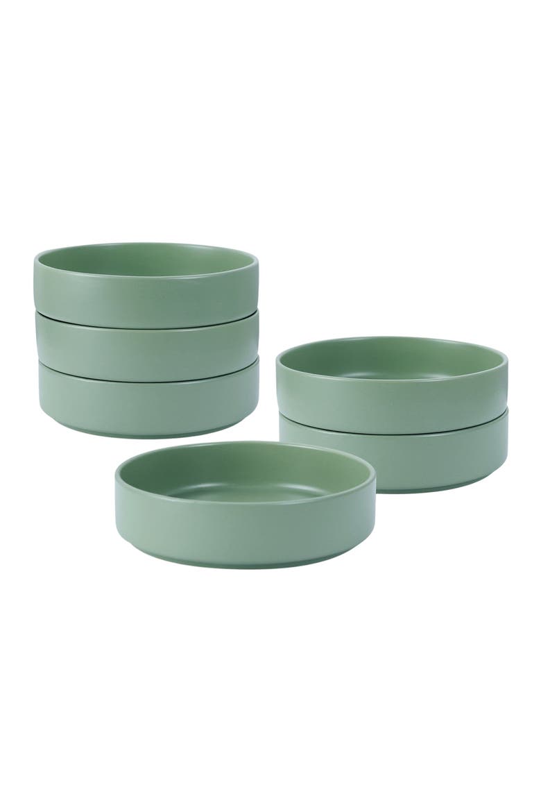 Stella Porcelain 6-Piece Pasta Bowl Set, Alternate, color, Pastel Orange
