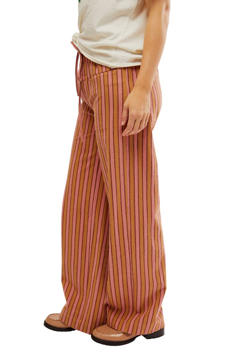 Free People Hudson Canyon Stripe Wide Leg Pants, Alternate, color, 