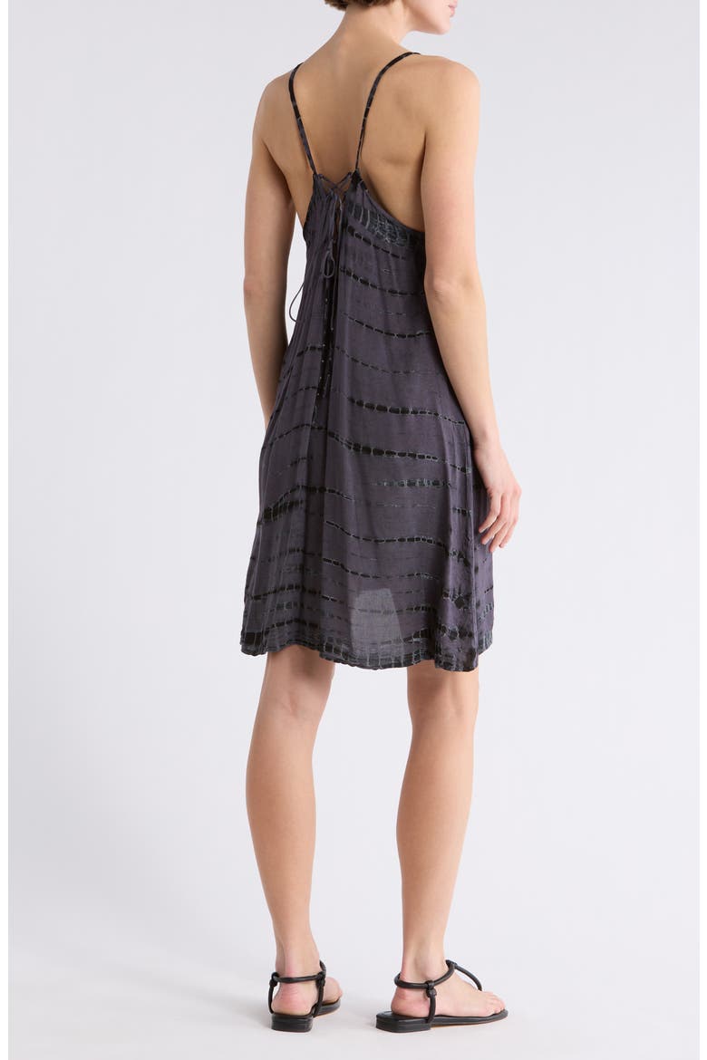 Tie Dye Cover-Up Minidress, Alternate, color, CHARCOAL