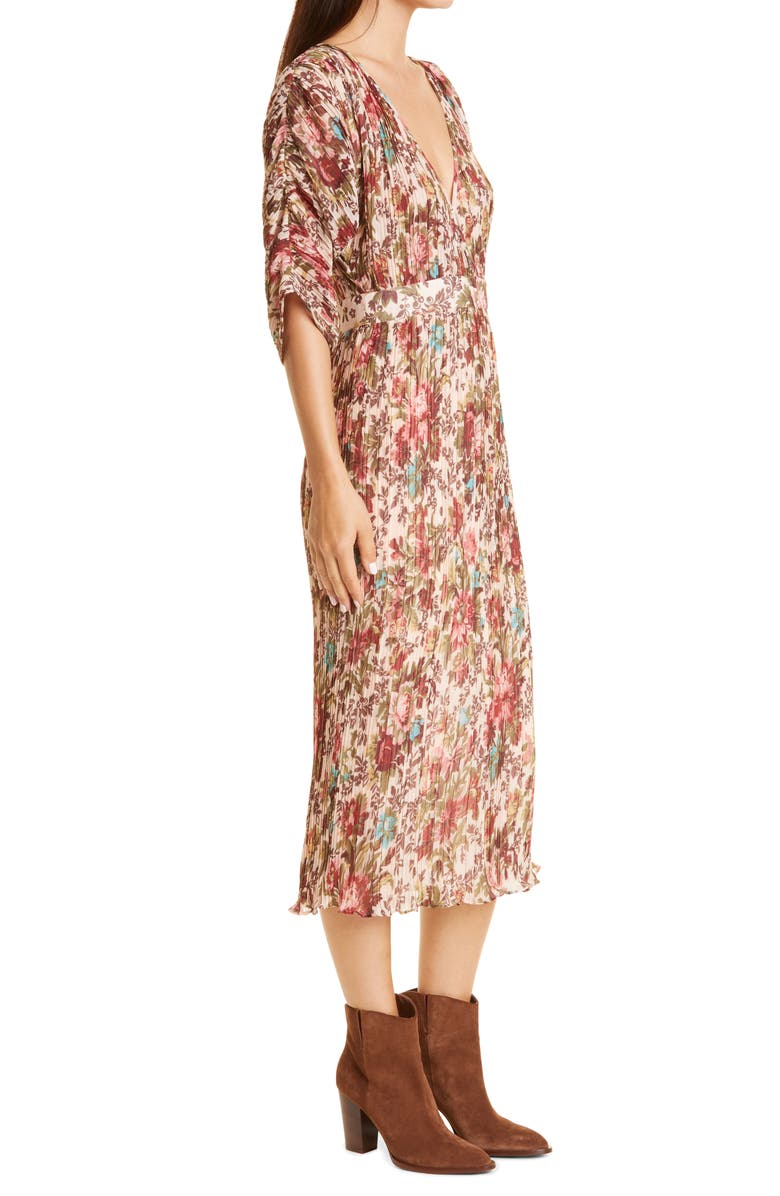 byTiMo Plisse Midi Dress, Alternate, color, 