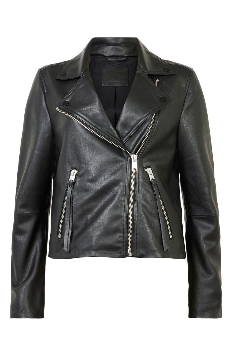 AllSaints Dalby Faux Leather Biker Jacket, Alternate, color, 