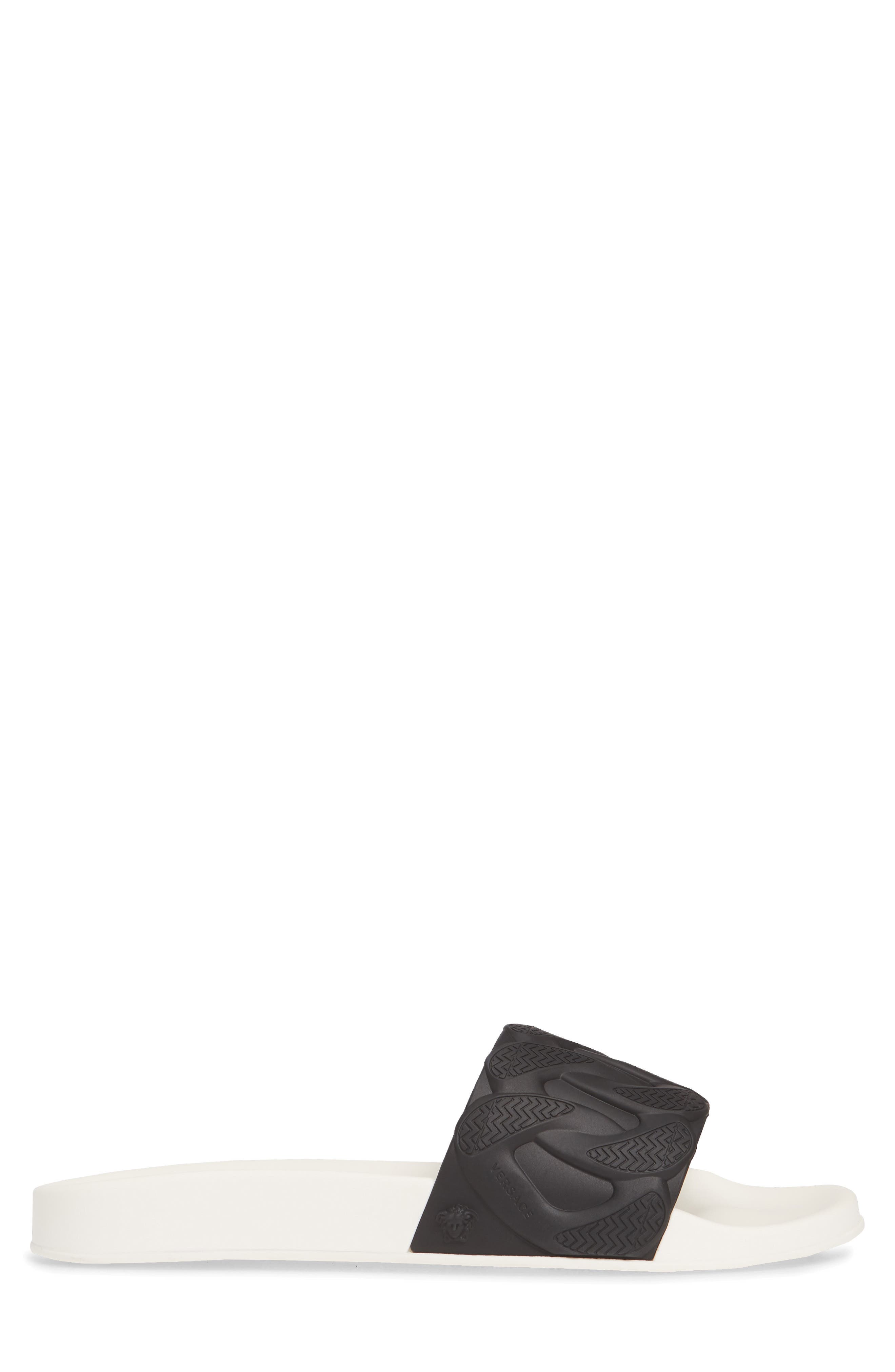 Versace Chain Slide Sandal, Alternate, color, 