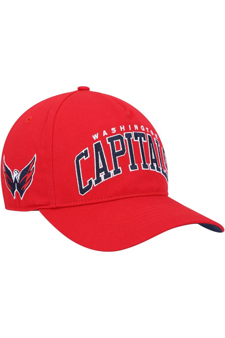 Men's '47 Red Washington Capitals Block Arch Hitch Snapback Hat, Main, color, Red