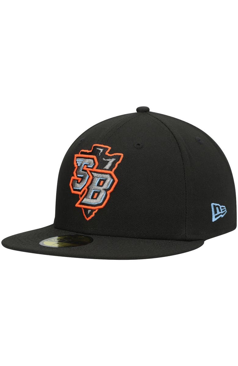 New Era Men's New Era Black Inland Empire 66ers Authentic Collection Team 59FIFTY Fitted Hat, Main, color, Black