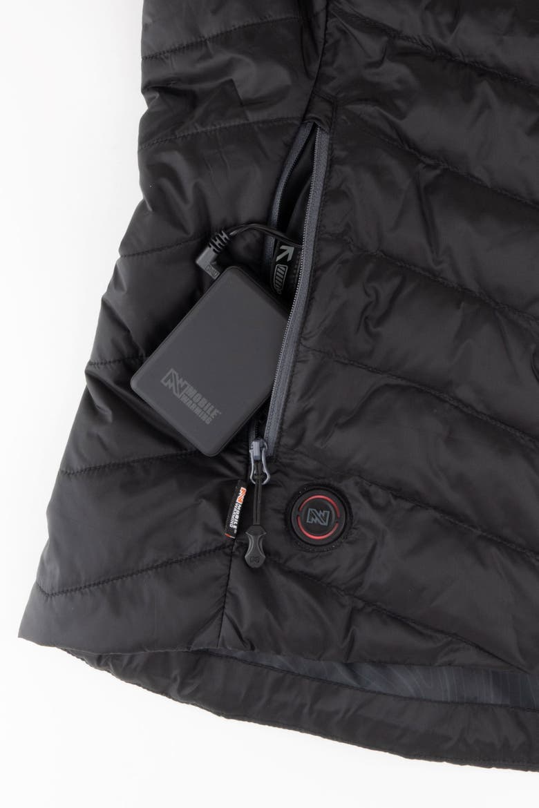 Women's Backcountry Xtera Packable Heated Puffer Vest, Alternate, color, Black