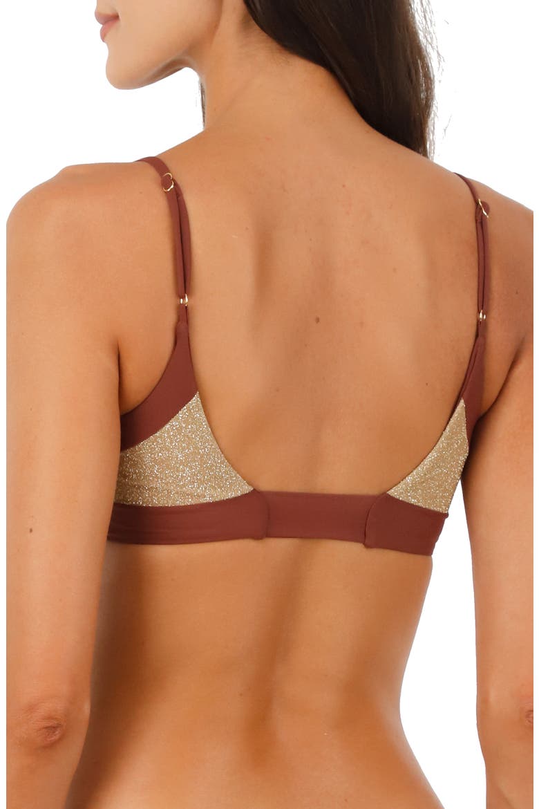 Halo Colorblock Bikini Top, Alternate, color, GOLD RED