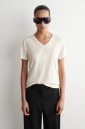 COS V-neck Linen T-shirt