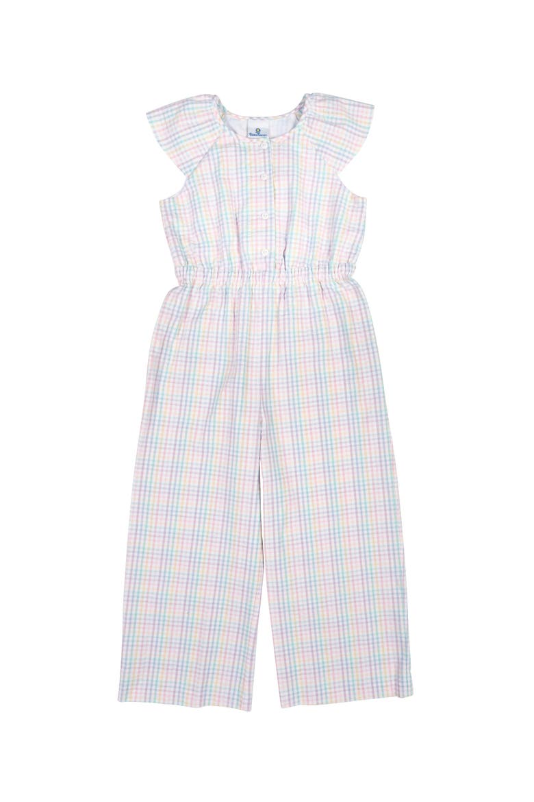 Plaid Seersucker Jumpsuit, Main, color, Multi