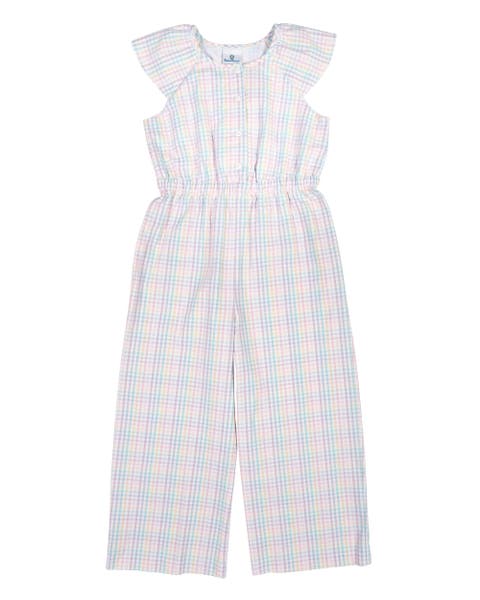 Plaid Seersucker Jumpsuit (Little Kid, Big Kid)