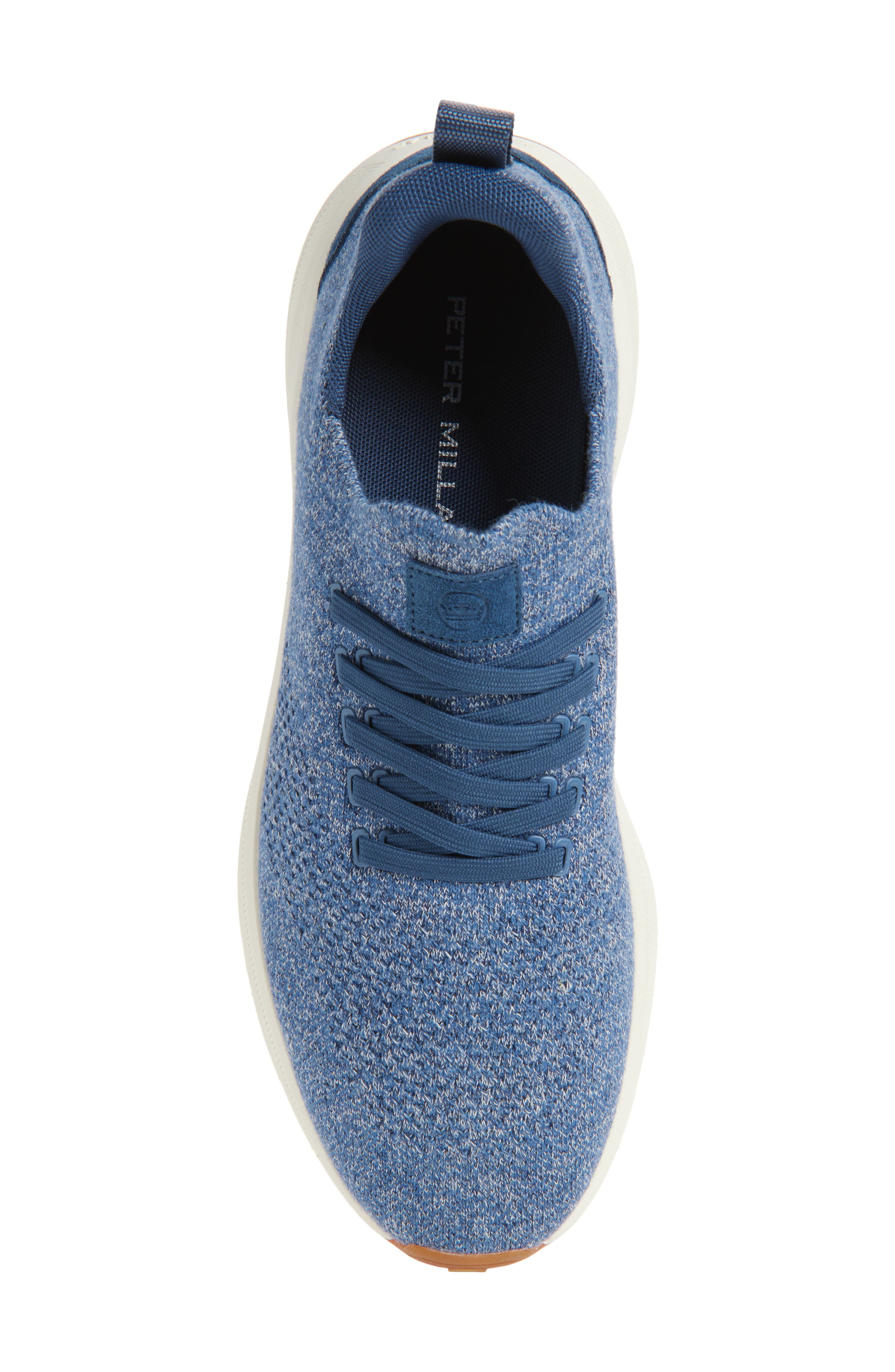Peter Millar Odeon Knit Sock Sneaker, Alternate, color, Astral Blue
