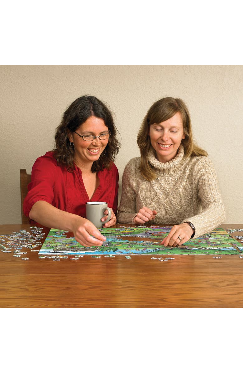 DoodleTown Par For The Course 1000 Piece Puzzle, Alternate, color, Multicolored