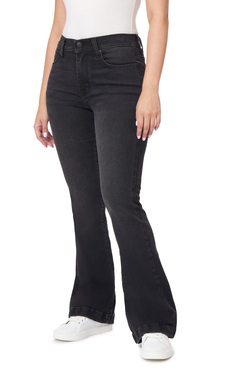 Kensie High Rise Flared Jeans, Alternate, color, Galaxy