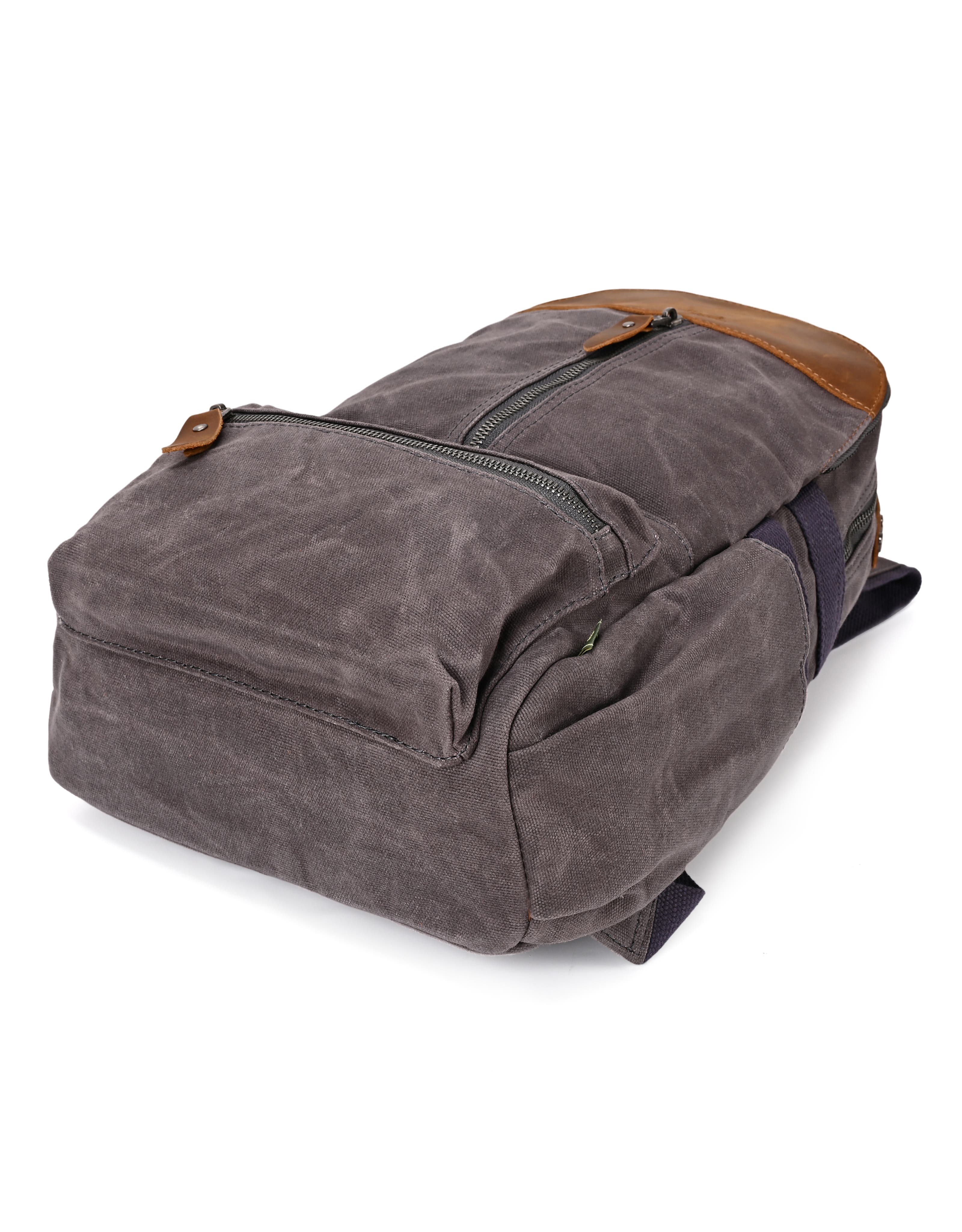 TSD Brand Mountain Leaf Durable Outdoor Utility Backpack, Alternate, color, Grey