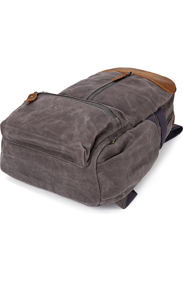 TSD Brand Mountain Leaf Durable Outdoor Utility Backpack, Alternate, color, Grey