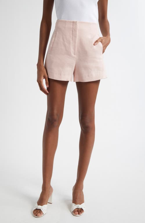 VERONICA BEARD VERONICA BEARD JAZMIN HIGH WAIST LINEN BLEND SHORTS