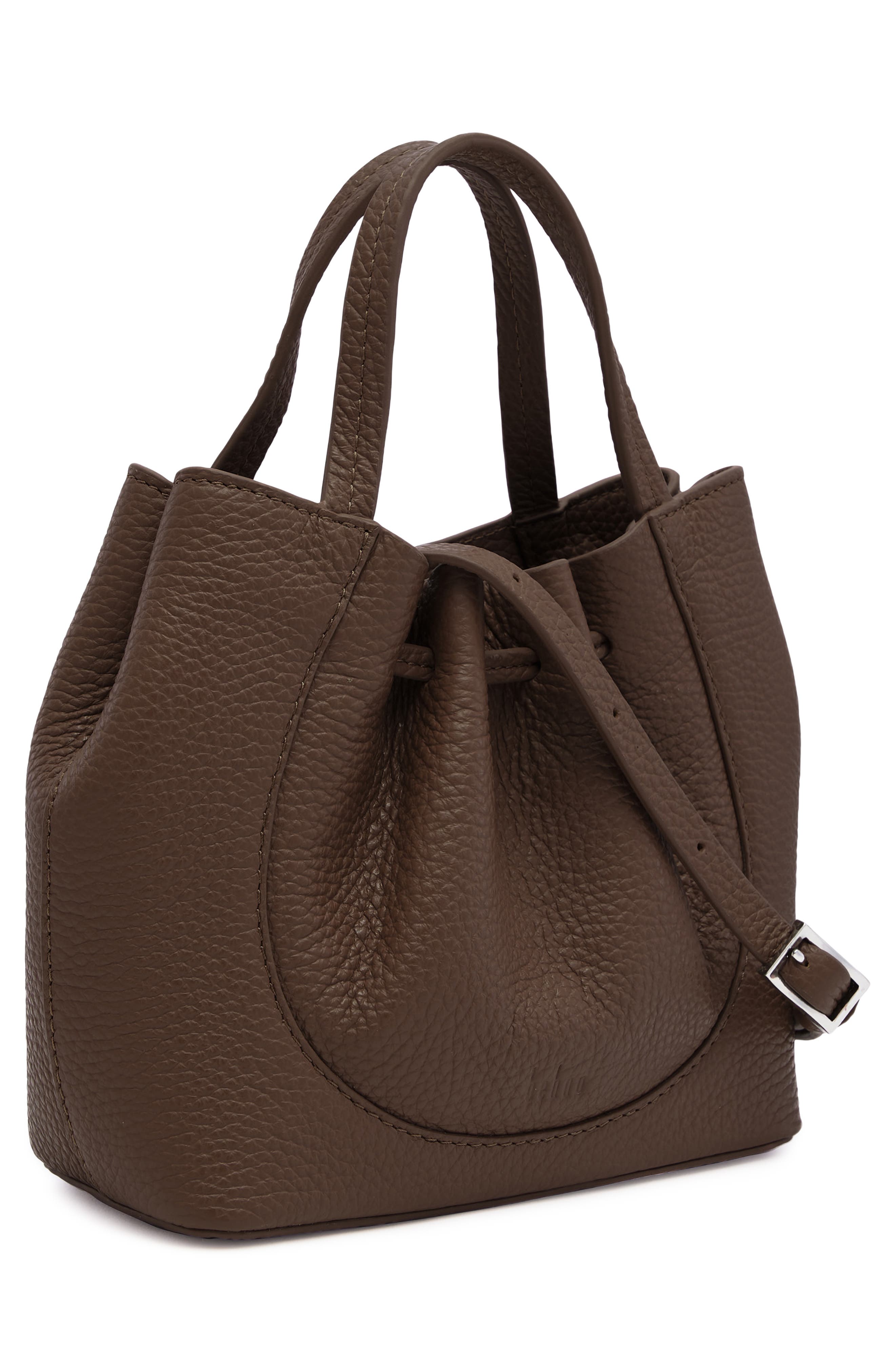Katrina Mini Leather Tote, Alternate, color, CACAO
