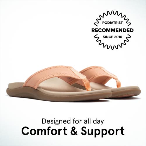 Abeo Laguna Sandal In Coral - Metatarsal