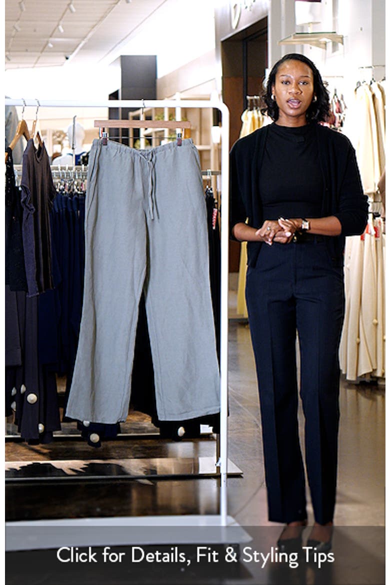 Linen Blend Straight Leg Pants video