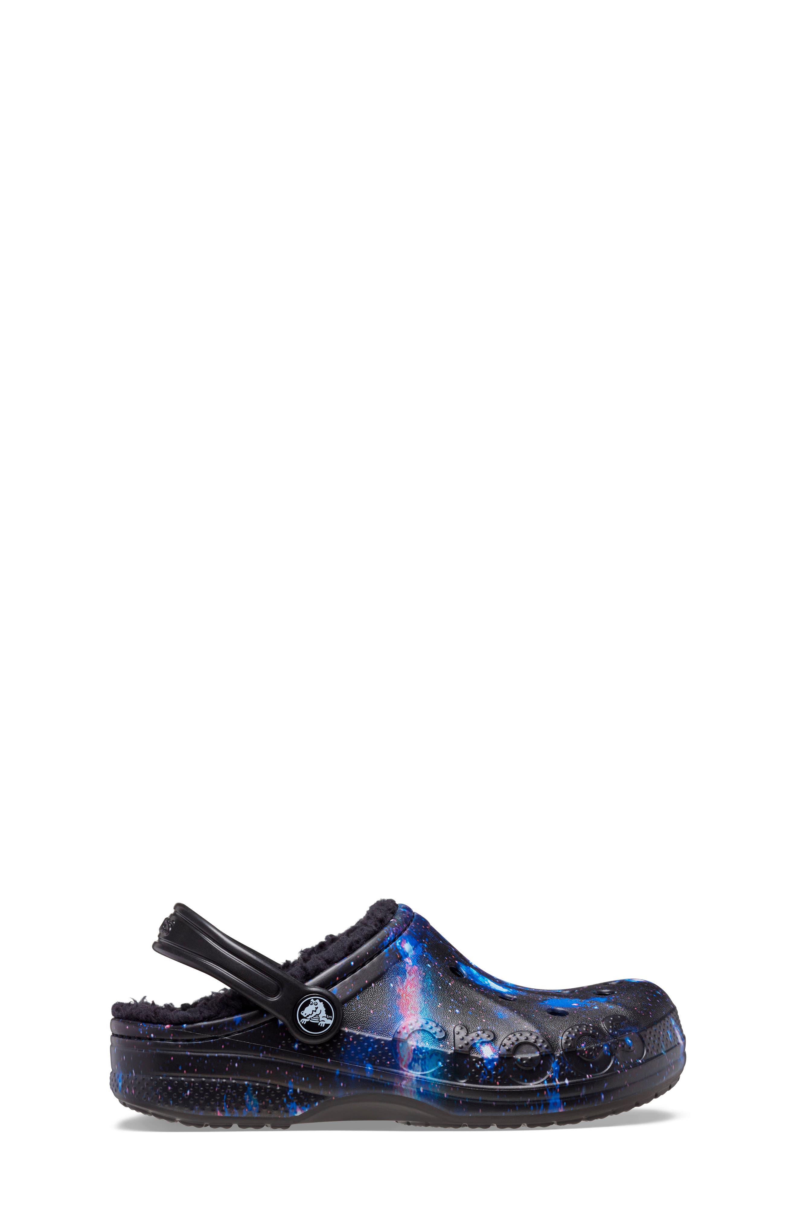CROCS Baya Faux Shearling Lined Printed Clog, Alternate, color, 