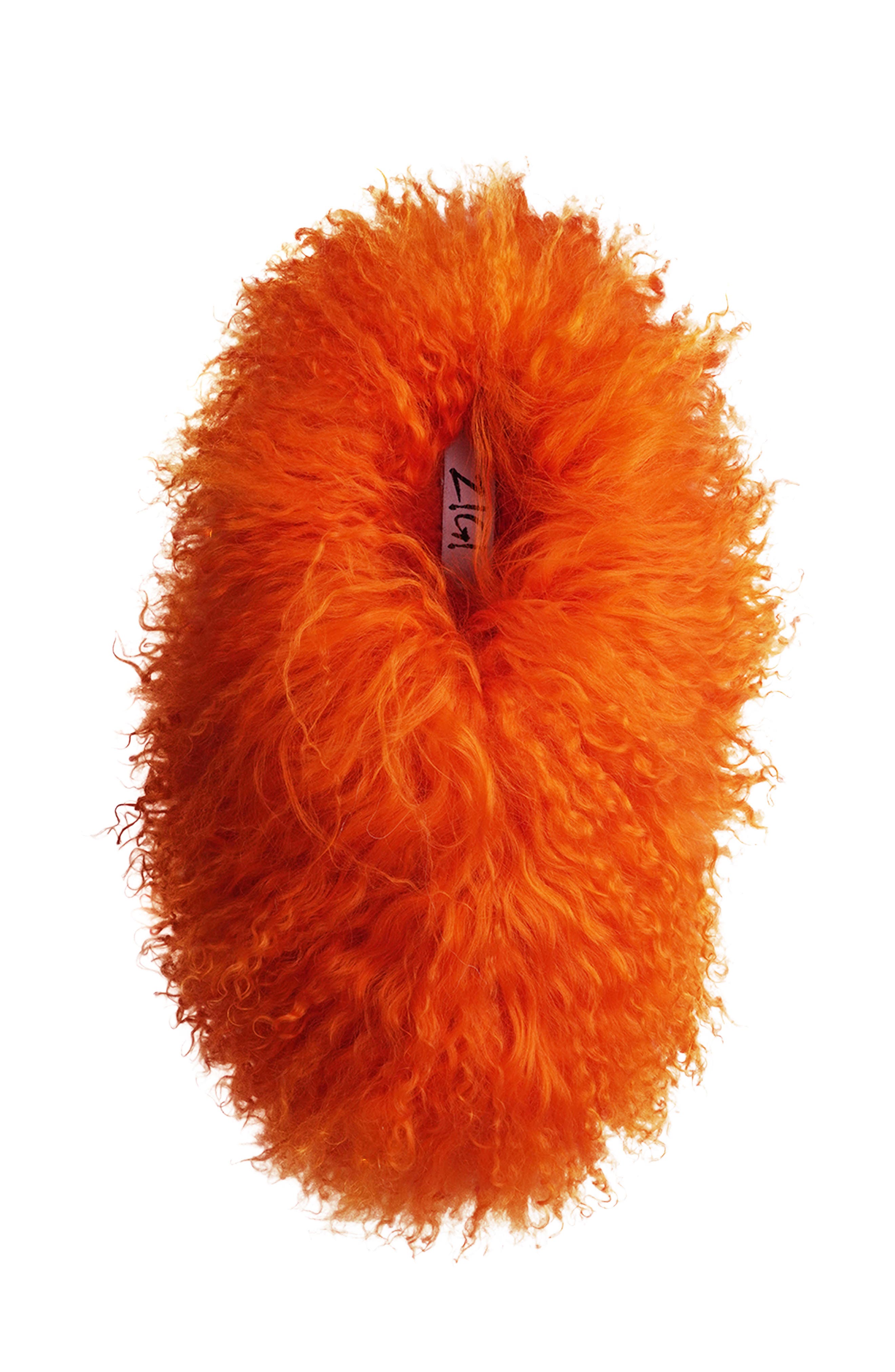 Eliza Genuine Shearling Bootie, Alternate, color, ORNGE