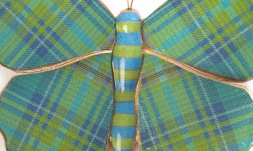 Mackenzie-childs Mackenzie Childs Set Of 3 Assorted Field Butterfly Wall Decor In Multi