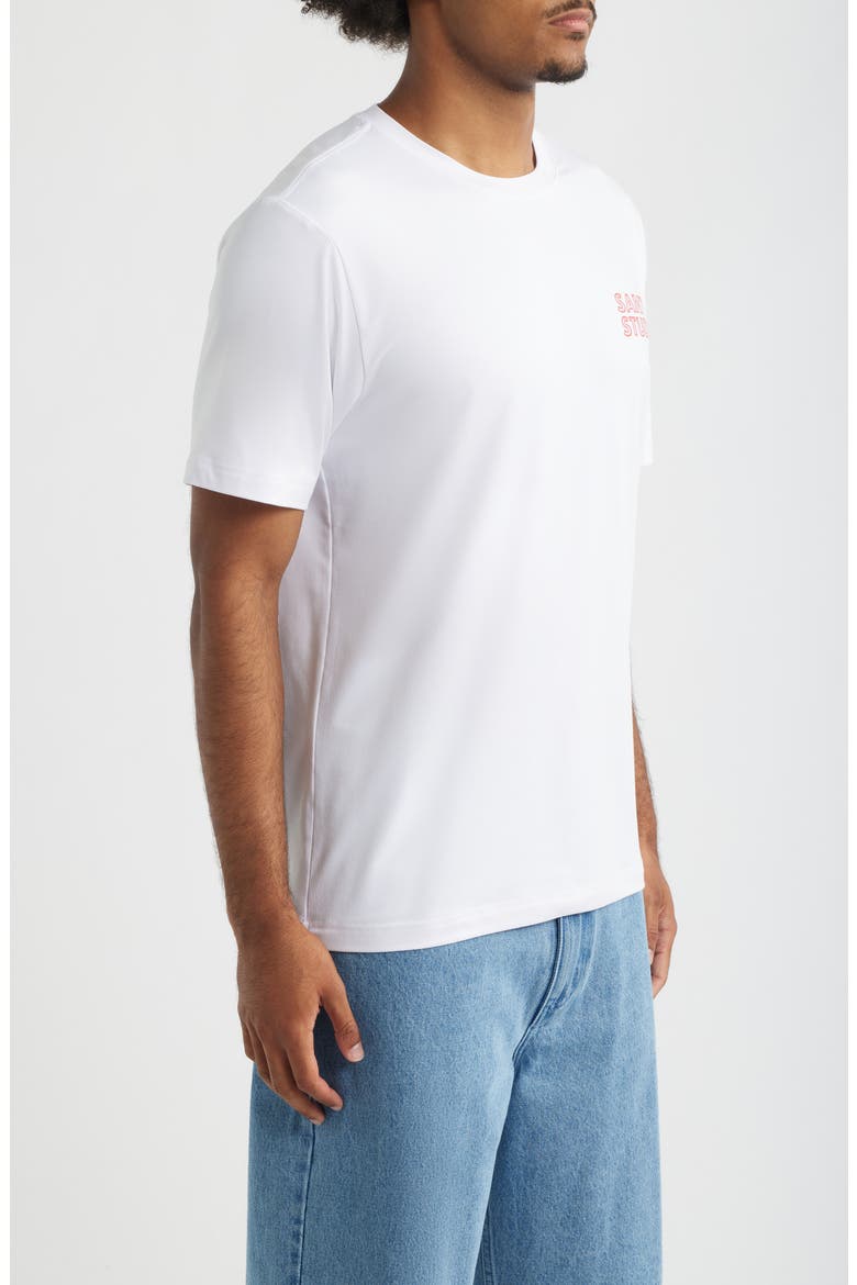 Hotel Graphic Tech T-shirt, Alternate, color, WHITE
