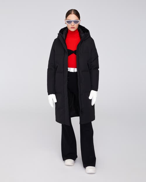 Quartz Co. Ines | Hooded Down Winter Jacket In Black