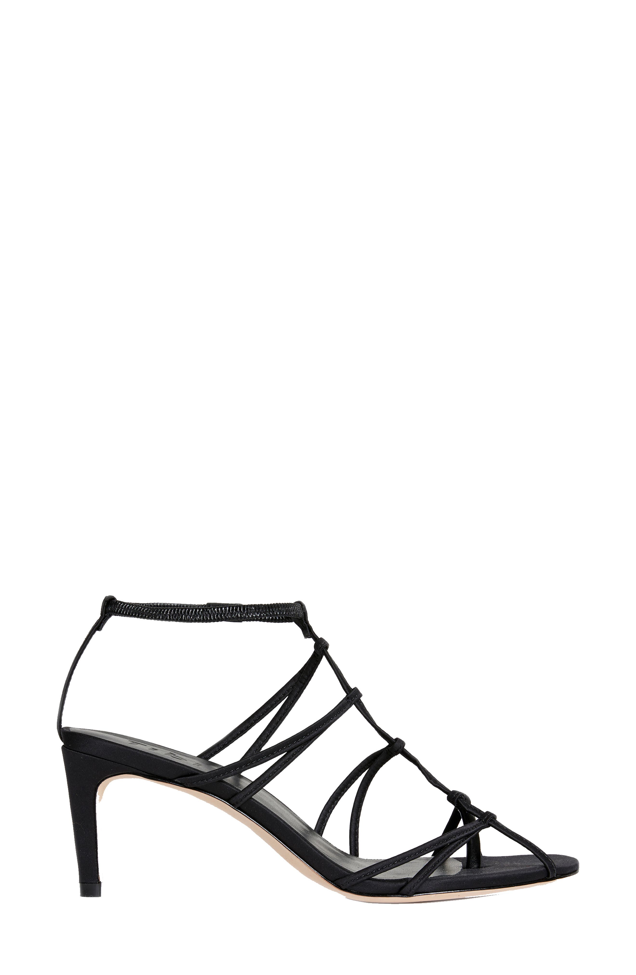 Tibi Gavin Strappy Satin Sandal, Alternate, color, 