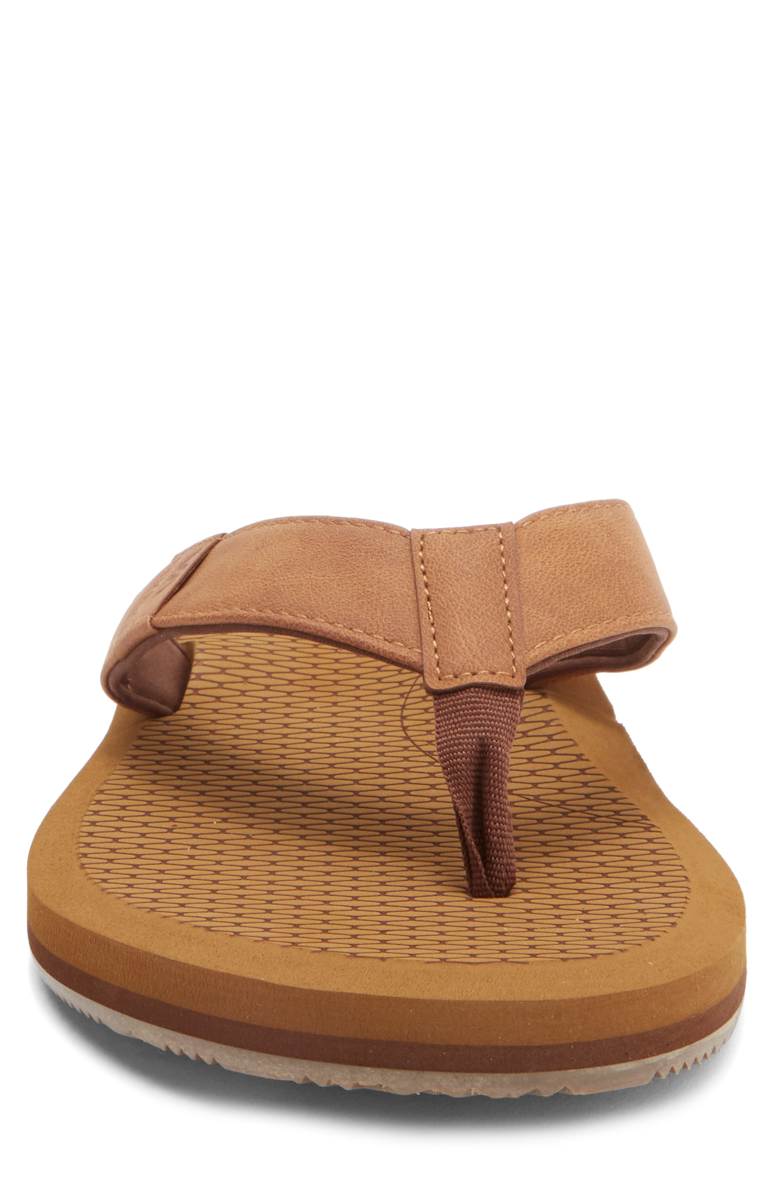 RVCA Sandbar Flip Flop, Alternate, color, Tan