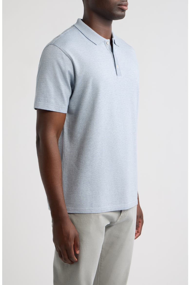 Barnes Crown Crafted Knit Polo, Alternate, color, BLUE FROST