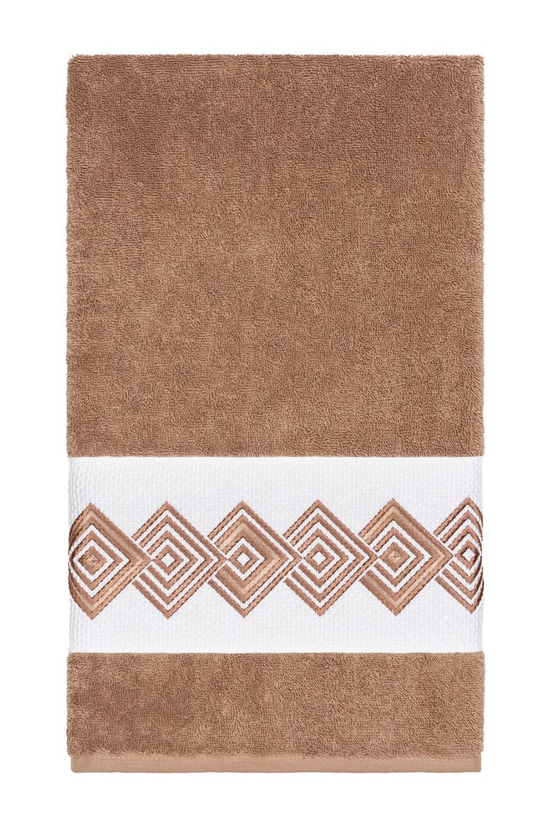 Noah Embellished Bath Towel - Latte, Main, color, LATTE