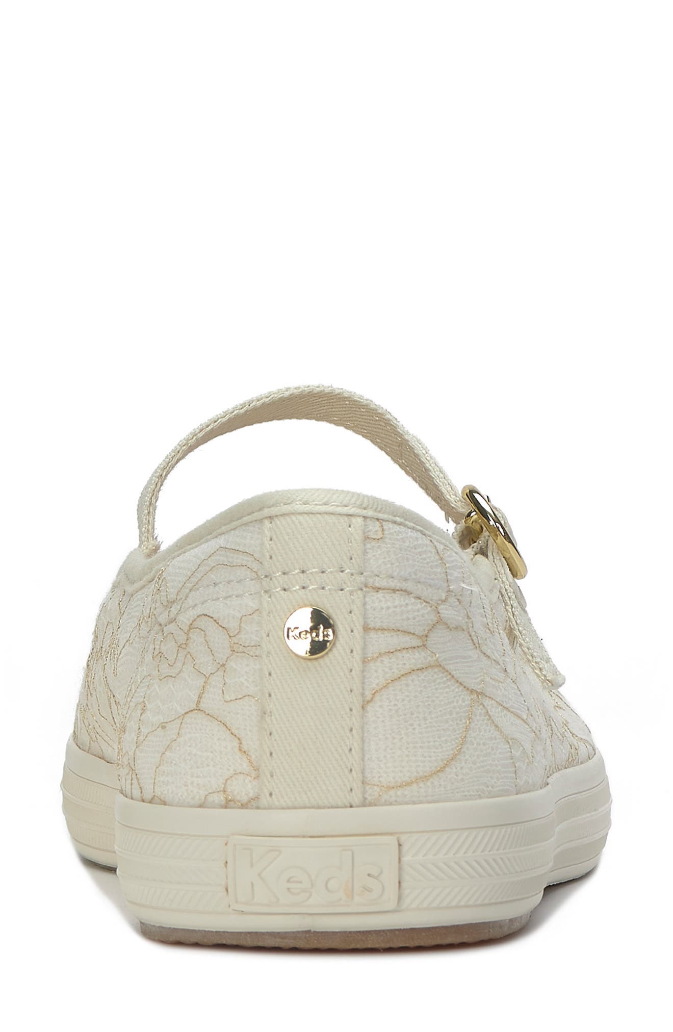 Lace Flat, Alternate, color, CREAM/ SNOW