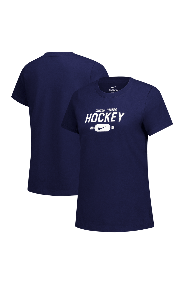 Nike Women's Nike Navy US Hockey Core T-Shirt, Main, color, Navy