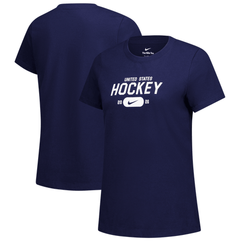 Women's Nike Navy US Hockey Core T-Shirt