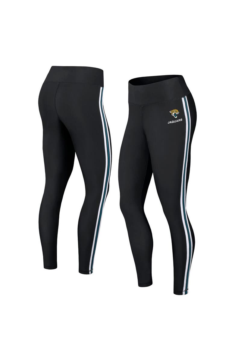WEAR by Erin Andrews Women's WEAR by Erin Andrews Black Jacksonville Jaguars Color Block Leggings, Main, color, Black
